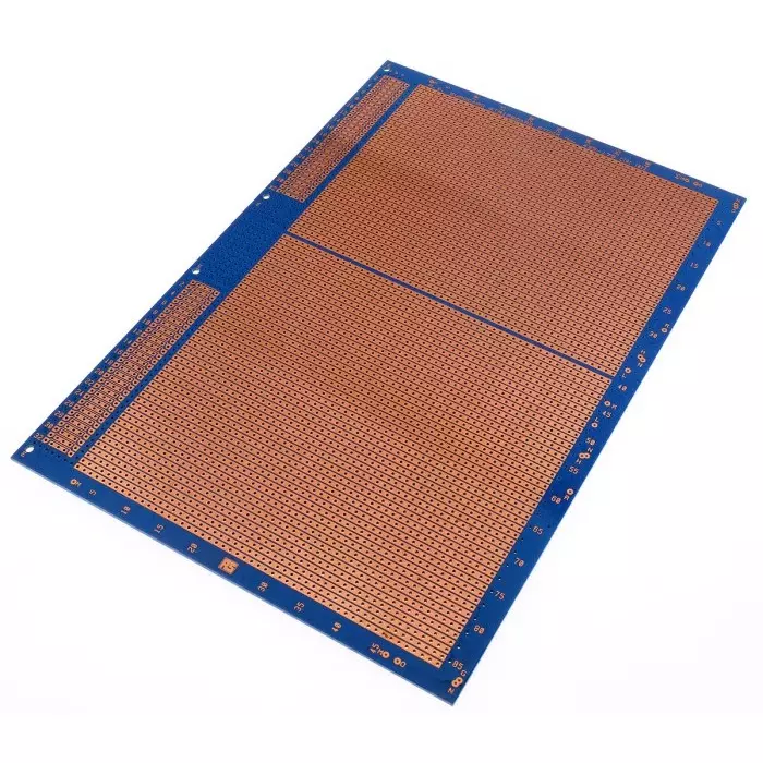 Vero Technologies Single-Sided Stripboard Epoxy Glass 233.4x160x1.6 mm DIN 41612 FR4, 10-27559