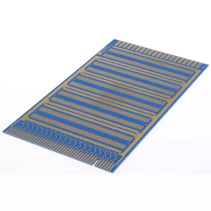 Vero Technologies Double-Sided Stripboard Epoxy Glass 203x114x1.6 mm 0.1 Pitch Direct Edge Card Connection FR4, 10-0145