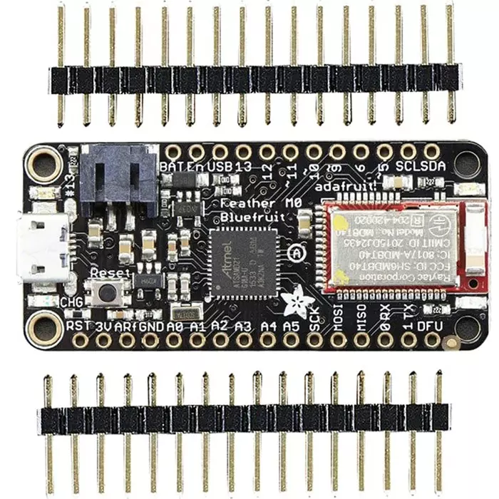 ADAFRUIT INDUSTRIES Feather M0 Bluefruit LE MCU Development Board, 2995