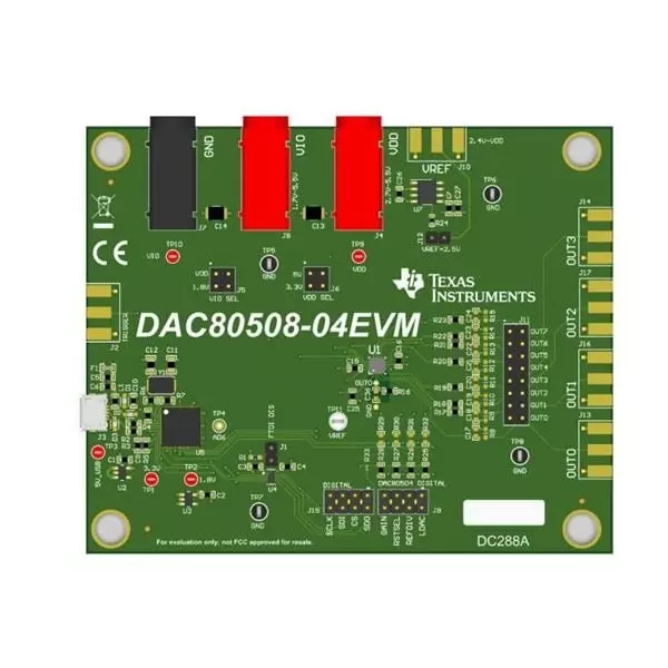 TEXAS INSTRUMENTS DACs Evaluation Module 1.8 V, 3.3 & 5 V, DAC80508-04EVM