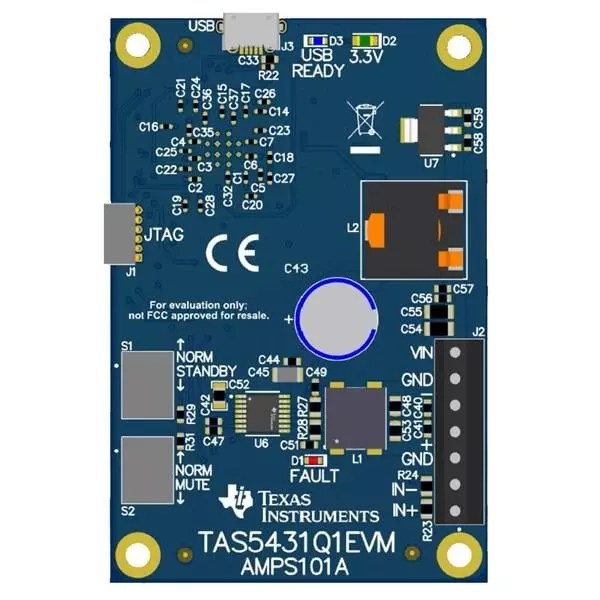 TEXAS INSTRUMENTS Audio Amplifier Evaluation Module 5 to 18 V, TAS5431Q1EVM