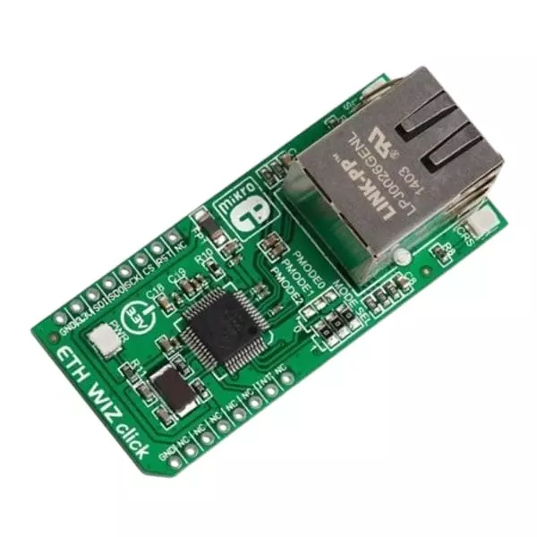 MIKROELEKTRONIKA Ethernet Controllers Add-On Board 3.3 V SPI, MIKROE-1718