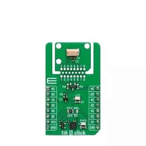 MIKROELEKTRONIKA Tilt 5 Click 3.3 V, 5 V Operating Supply Voltage, MIKROE-6567