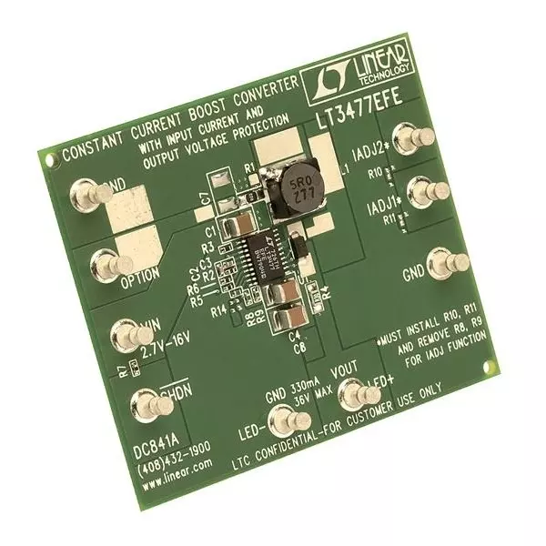 ANALOG DEVICES Power Management Specialized Demonstration Board 2.7 to 16 V Input Voltage 36 V Output Voltage DC841A
