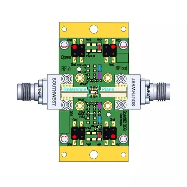 Qorvo RF Amplifier Evaluation Board 7 GHz to 14 GHz Frequency, QPA2609DEVB1