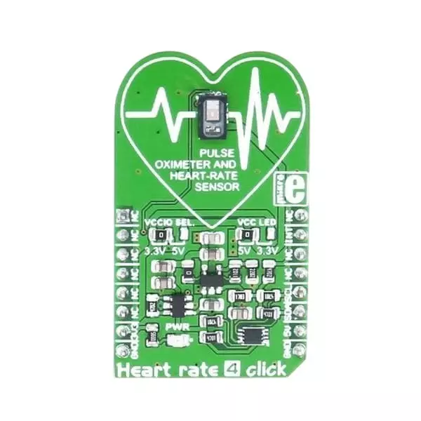 MIKROELEKTRONIKA Biometric Sensor Add-On Board 3.3 V, 5 V Operating Supply Voltage, MIKROE-2510