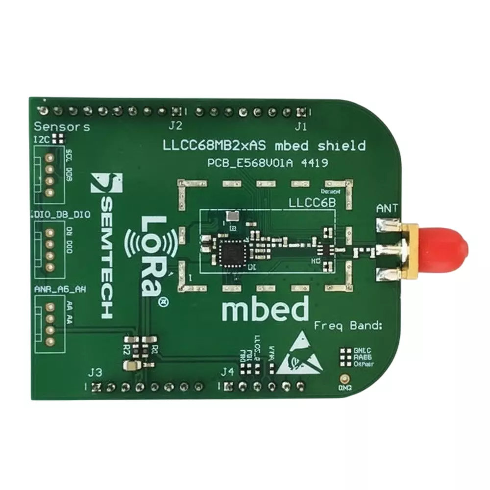 Semtech mBed Shield 1.8 to 3.7 V Operating Supply Voltage, LLCC68MB2BAS