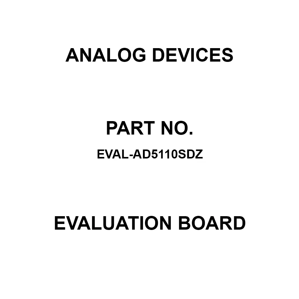 ANALOG DEVICES Evaluation Board 5.5 V Operating Supply Voltage, EVAL-AD5110SDZ