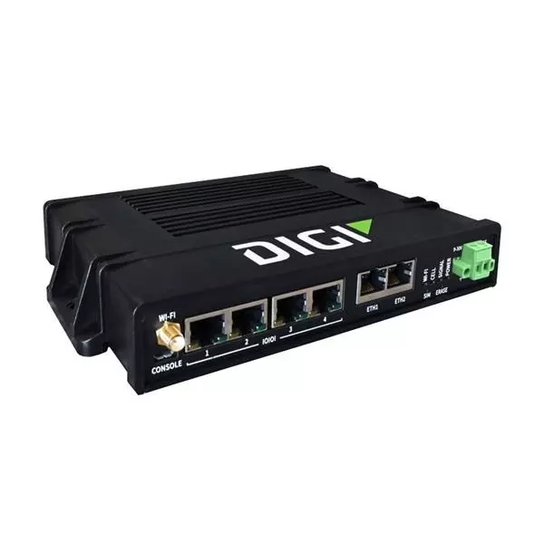 DIGI INTERNATIONAL Serial Device Server Ethernet, LTE, RS-232/422/485, WiFi Interface, EZ04-IAG4-EXT