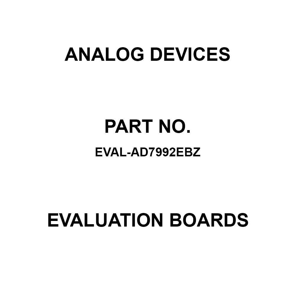 Analog Devices Evaluation Boards 2.7 V to 5.5 V Operating Supply Voltage, EVAL-AD7992EBZ
