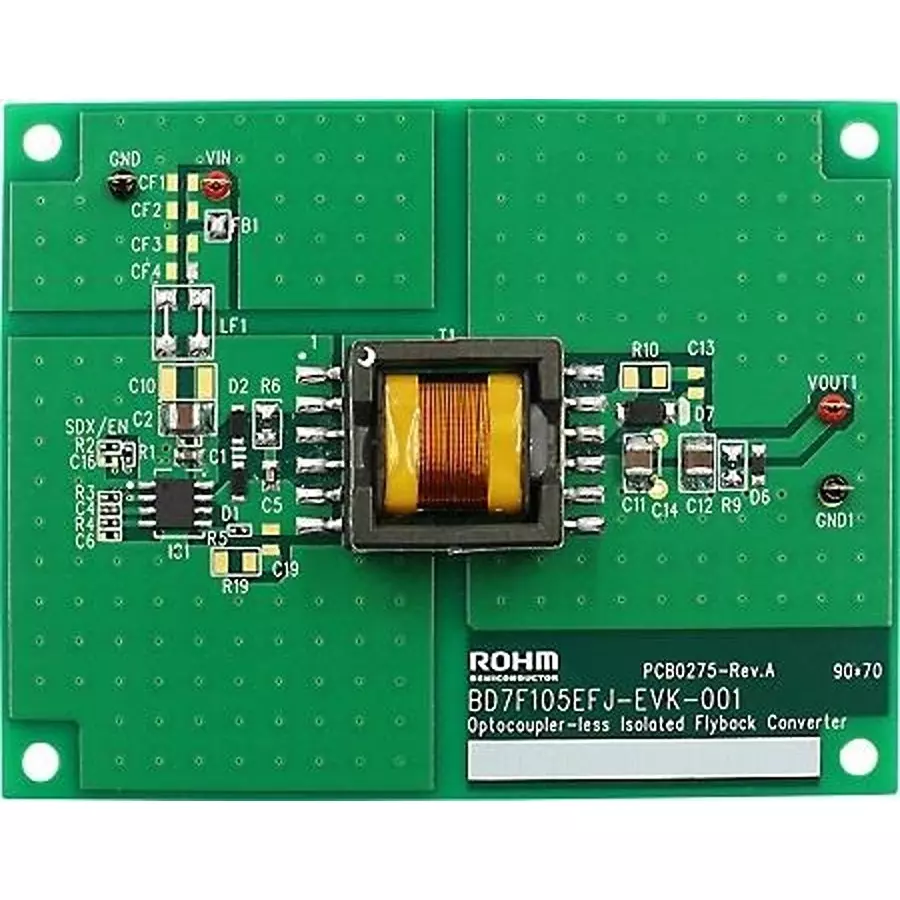 ROHM Evaluation Boards Voltage Regulator - Switching Regulator 8 V to 32 V Input and 16.5 V Output Voltage, BD7F105EFJ-EVK-001