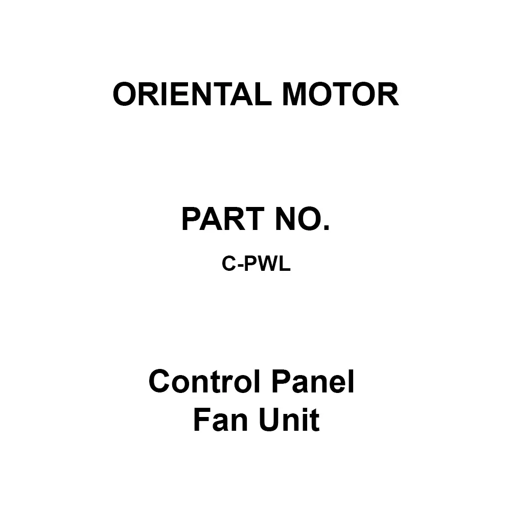 ORIENTAL MOTOR Control Panel Fan Unit 209x226 mm, C-PWL