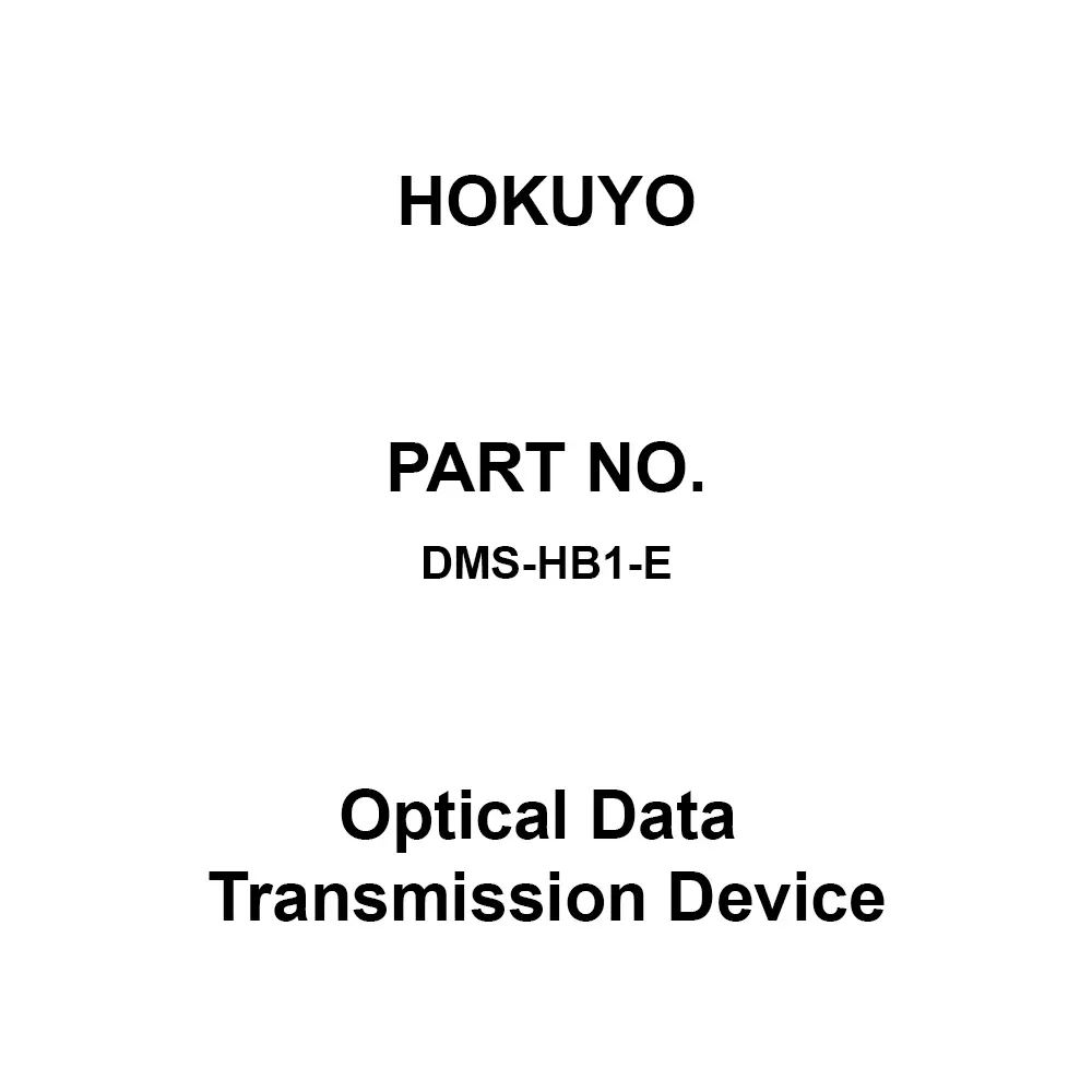 Hokuyo Optical Data Transmission Device DC 24 V (10 to 30 V), DMS-HB1-E