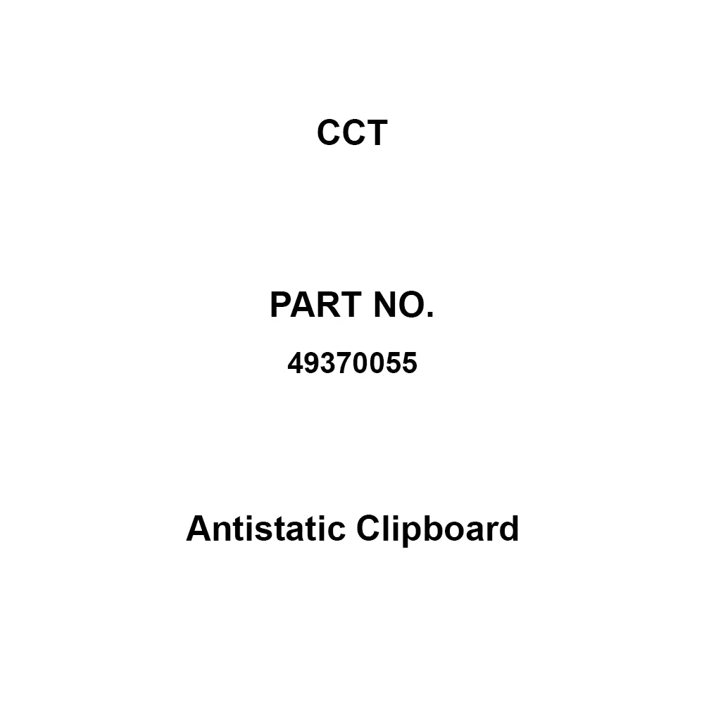 CCT Antistatic Clipboard 106 to 107 Surface Resistance Correspondence Rohs Directive - (Pack of 10)