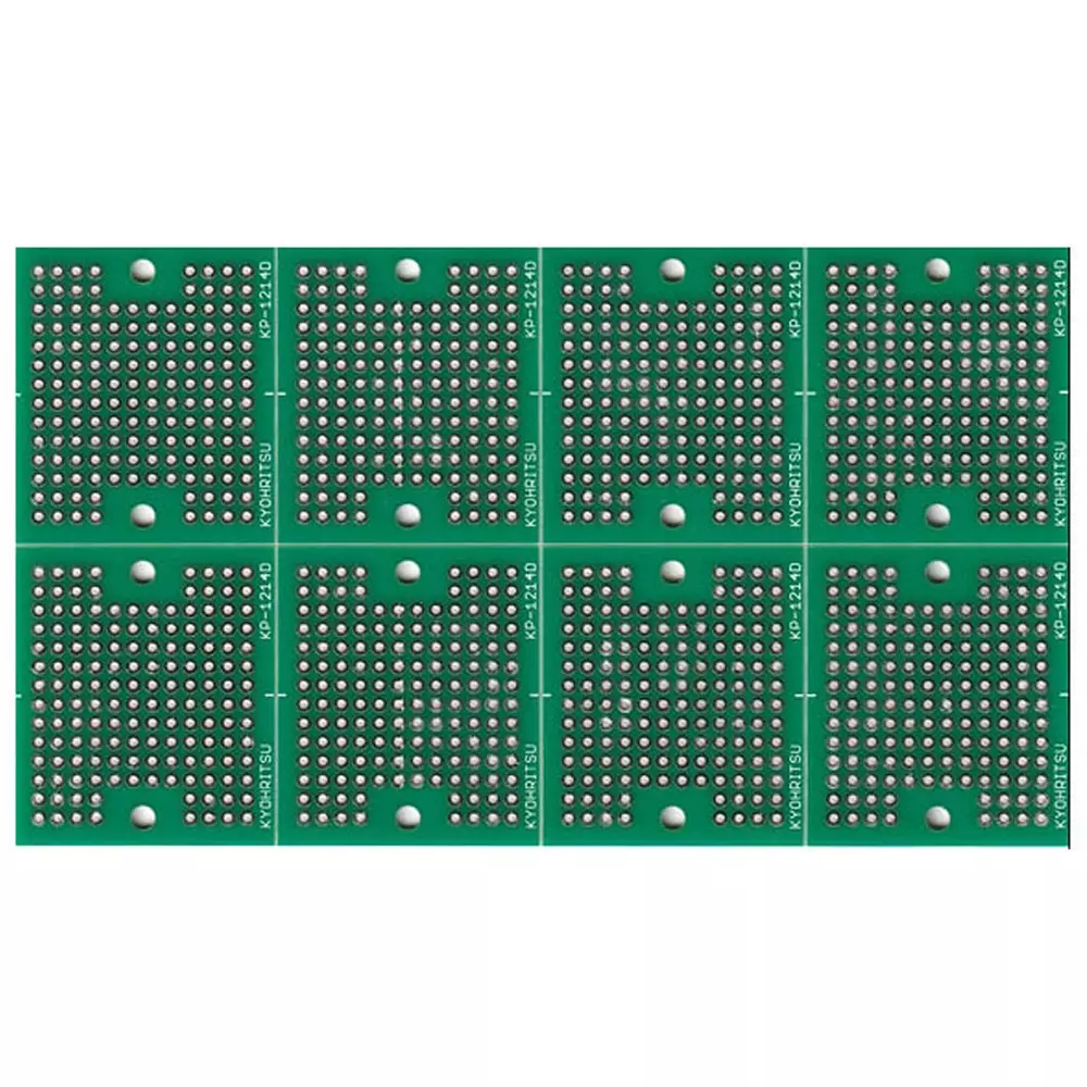 KYOHRITSU PRODUCTS Universal Board 2.54 mm Teeth Spacing 8 sheets (V cut)/sheet Set Contents, KP-1214D-8 (Pack of 8)