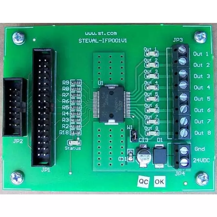STMicroelectronics Demonstration Board for Octal High-Side Drivers, STEVAL-IFP001V1