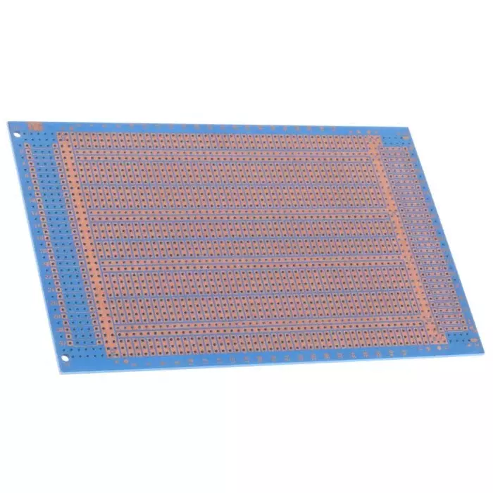 Vero Technologies 10-2845 Double-Sided Stripboard Epoxy Glass 160x100x1.6 mm DIN 41612 FR4, 345430