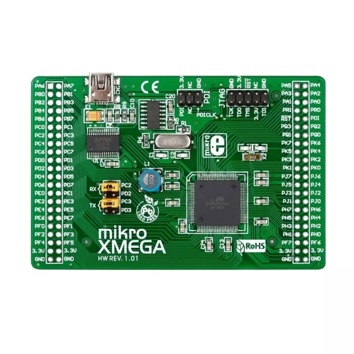 BRAND REX mikroXMEGA Board Microcontroller Board, MIKROE-580