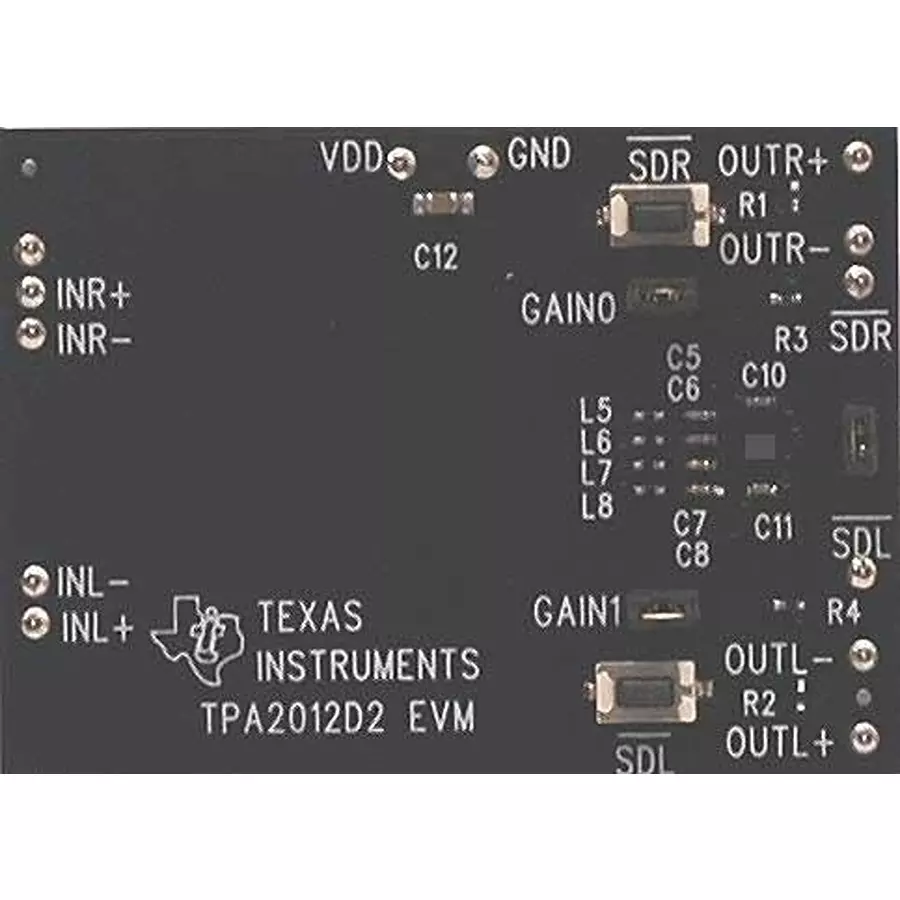 TEXAS INSTRUMENTS Audio Amplifier Evaluation Module 2.5 to 5.5 V, TPA2012D2EVM