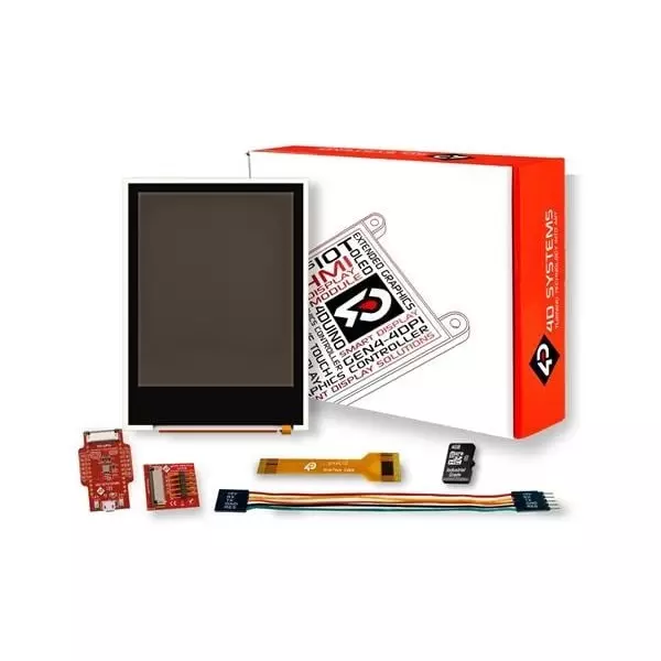 4D Systems Starter Kit 5 V, SK-pixxiLCD-20P2