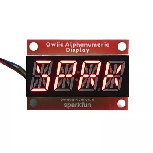 SparkFun SparkFun Qwiic Alphanumeric Display 3.3 V Operating Supply Voltage, COM-16916