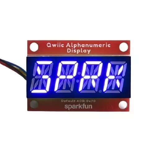 SparkFun SparkFun Qwiic Alphanumeric Display 3.3 V Operating Supply Voltage, COM-16917