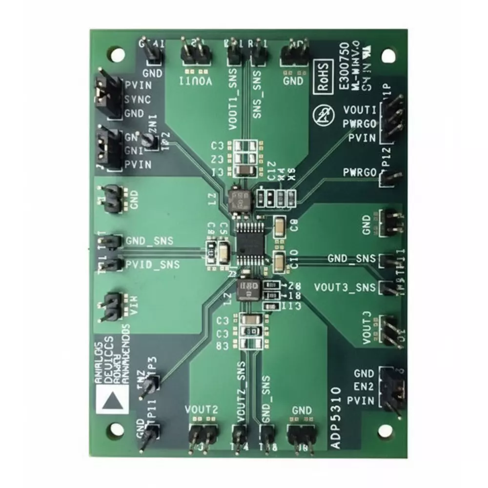 ANALOG DEVICES Voltage Regulator Evaluation Board 2.7 to 15 V Input Voltage Adjustable Output Voltage ADP5310READJ-EVALZ
