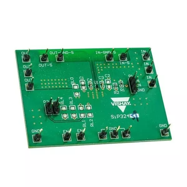 Vishay Load Switch Evaluation Board 1.5 to 5.5 V Input Voltage 6 V Output Voltage SIP32459EVB