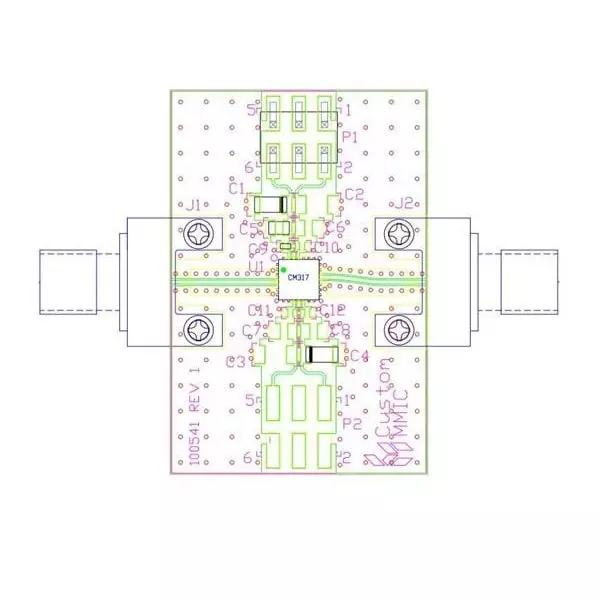 Qorvo RF Amplifier Evaluation Board 1 GHz to 24 GHz Frequency, CMD317C4-EVB