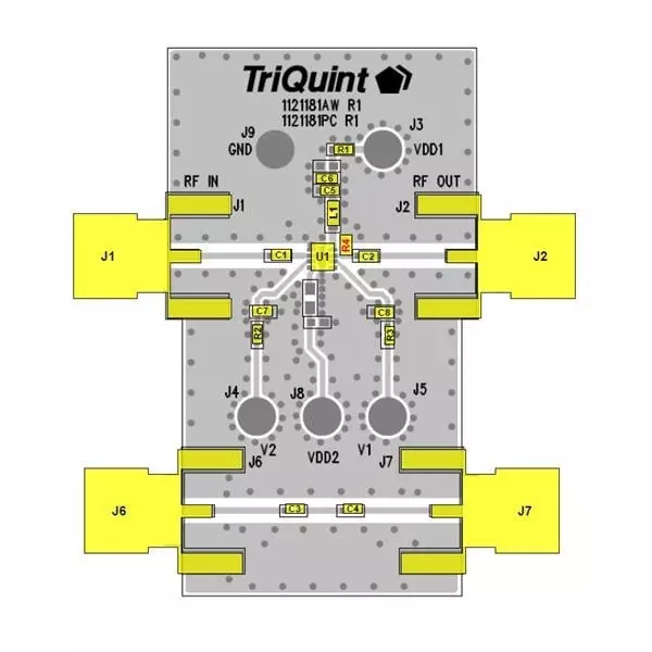 Qorvo RF Amplifier Evaluation Board 1.5 GHz to 4 GHz Frequency, TQL9063-PCB