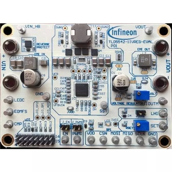 Infineon Evaluation Board 5.5 to 35 V Operating Supply Voltage, TLD55421IVREGEVALTOBO1