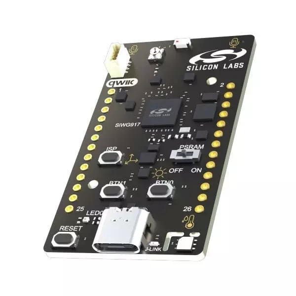 SILICON LABS Development Kit 2.4 GHz Frequency, SiWx917-DK2605A