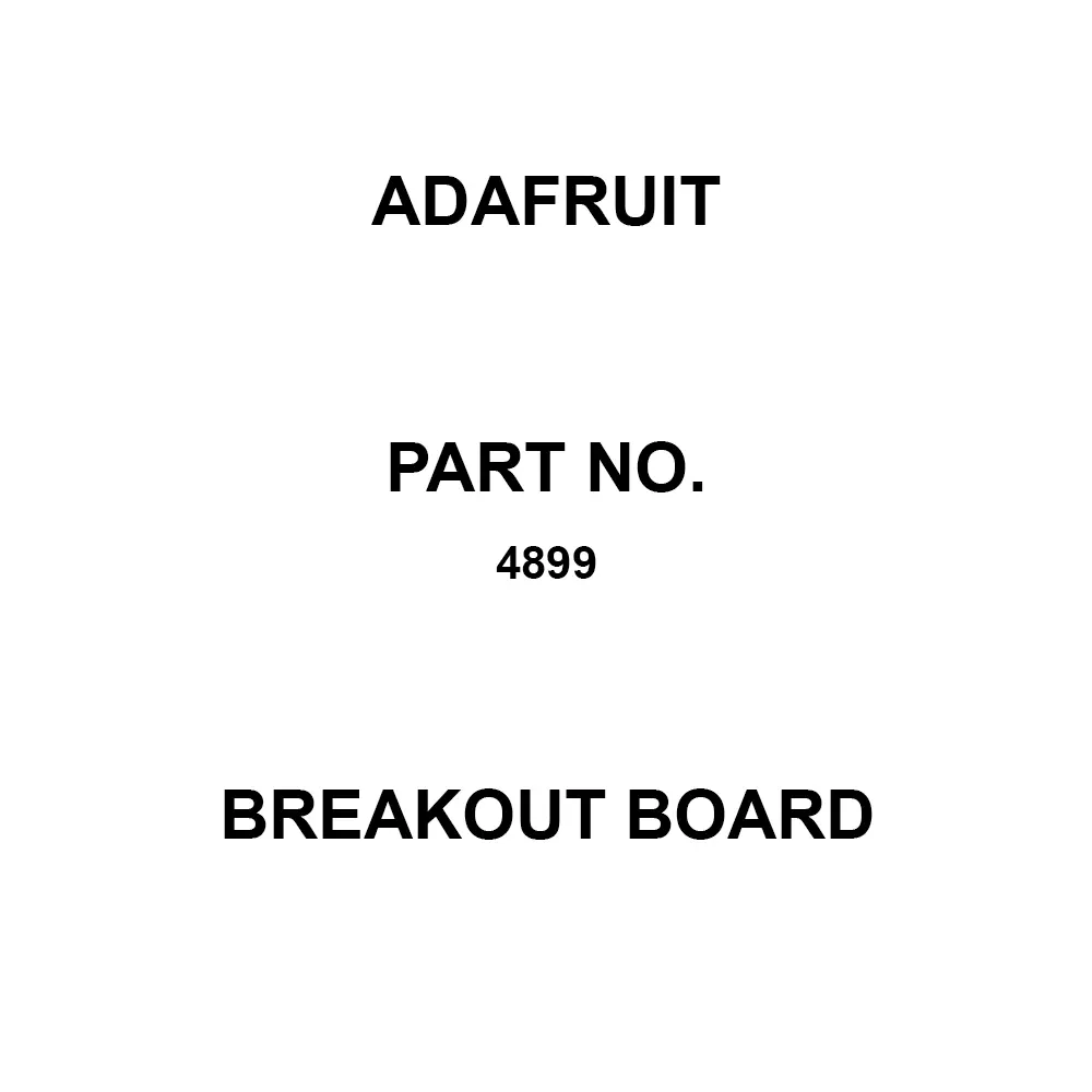 ADAFRUIT Breakout Board 512 Mbit Memory Size, 4899