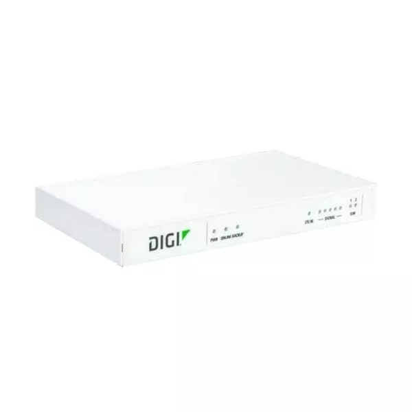 DIGI INTERNATIONAL Console Server Ethernet, LTE, RS-232 Interface, ASB-5402-RM00-GLB