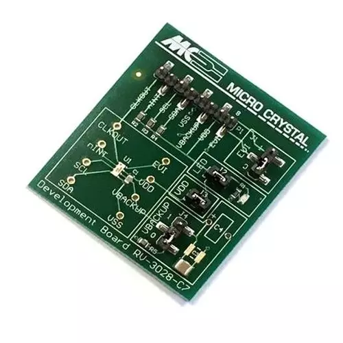MICRO CRYSTAL RTC Development Board for Industrial Use, RV-3028-C7 ON BOARD 32.768kHz TA QC