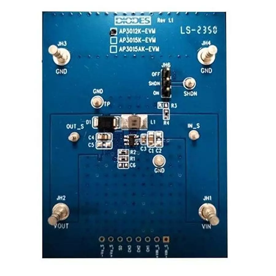 DIODES INC Evaluation Boards Non-Isolated DC/DC Converter 2.6 V to 16 V Input and 29 V Output Voltage, AP3012K-EVM