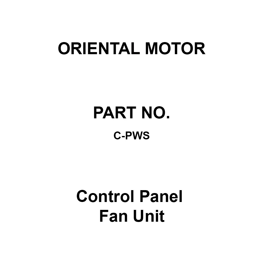 ORIENTAL MOTOR Control Panel Fan Unit 129x134 mm, C-PWS