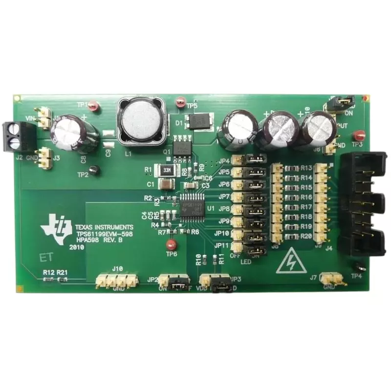 TEXAS INSTRUMENTS Evaluation Module 8 V to 30 V Operating Supply Voltage, TPS61199EVM-598