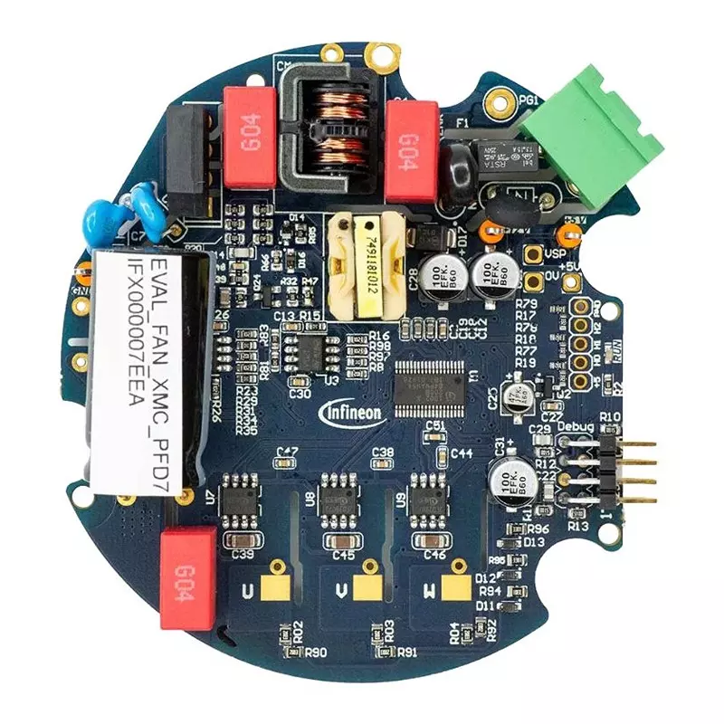 Infineon Evaluation Board for 3 Phase BLDC & PMSM Motor, EVALFANXMCPFD7TOBO1