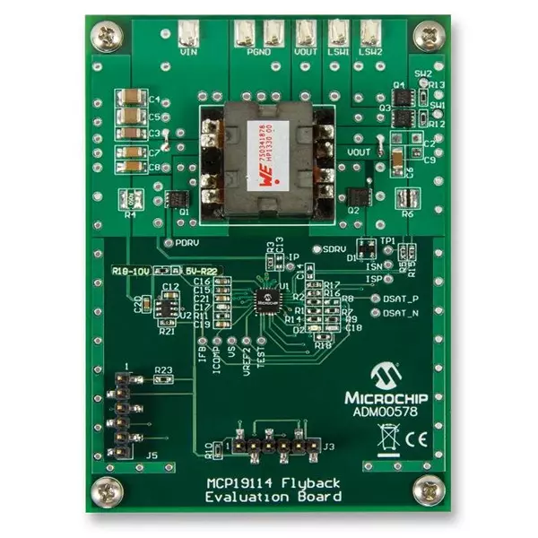 MICROCHIP Evaluation Board Eval MCP19114 Kit Contents Silicon Manufacturer Core Number, ADM00578