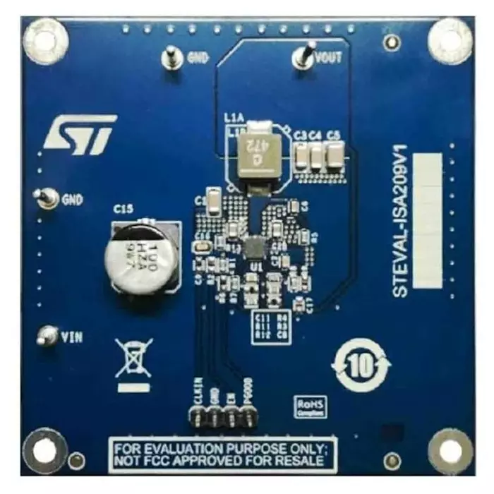 STMicroelectronics Switching Regulator Evaluation Board 3 A 38 V, STEVAL-ISA209V1