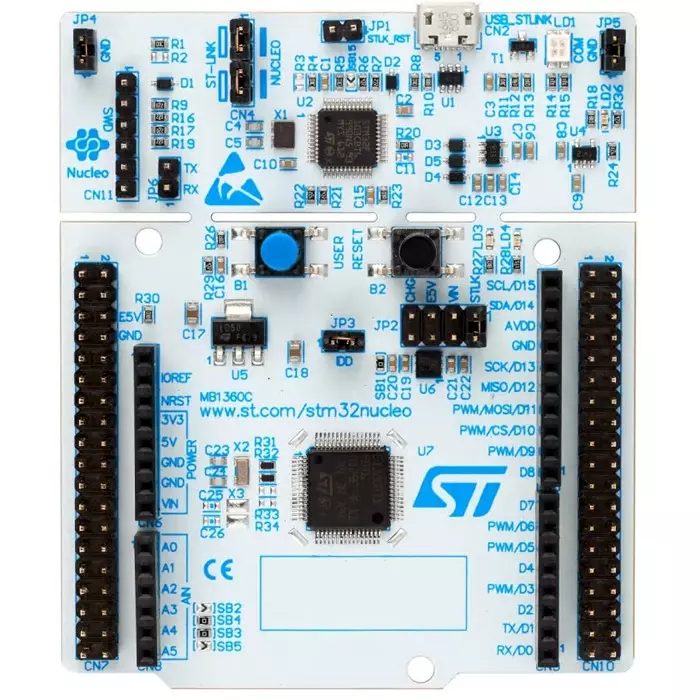 STMicroelectronics MCU Development Board STM32 Nucleo-64, NUCLEO-G071RB