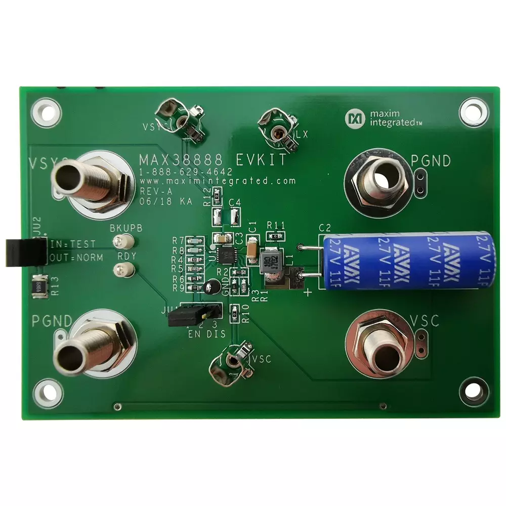 ANALOG DEVICES Power Management Development Kits EVAL KIT, SUPER CAP BACKUP REGULATOR, MAX38888EVKIT#