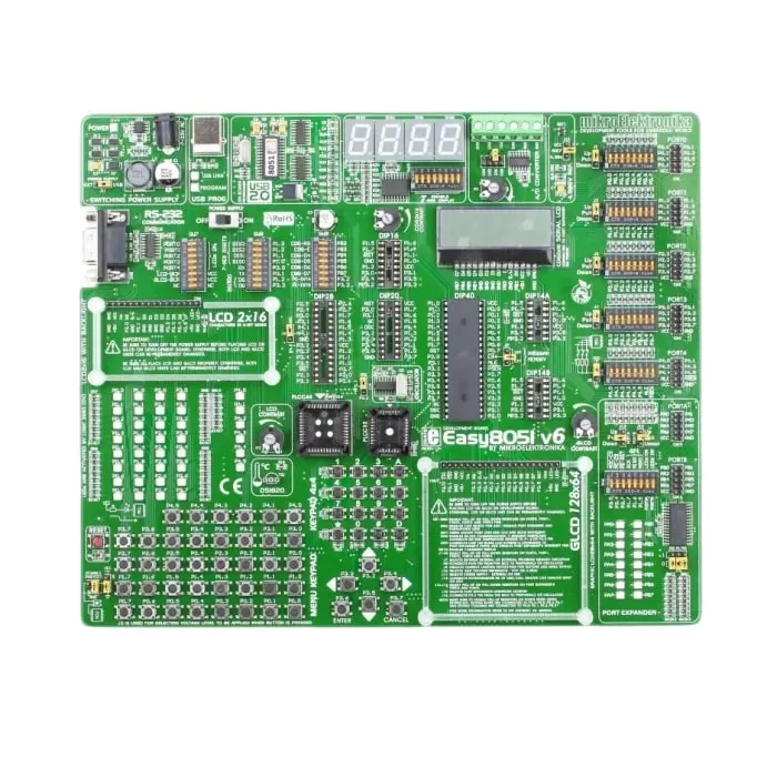BRAND REX Easy8051 v6 Development System USB Development Board, MIKROE-455