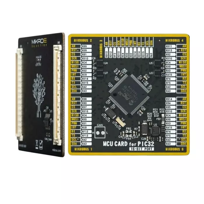 BRAND REX MCU CARD For PIC32 PIC32MX764F128L Microcontroller Development Board, MIKROE-4591
