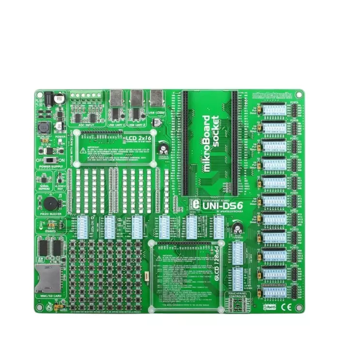 BRAND REX UNI-DS6 Development System USB Development Board, MIKROE-701
