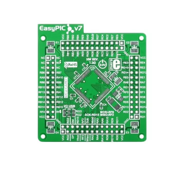 BRAND REX EasyPIC Fusion v7 Empty MCUcard1 Microcontroller MCU Card, MIKROE-1289