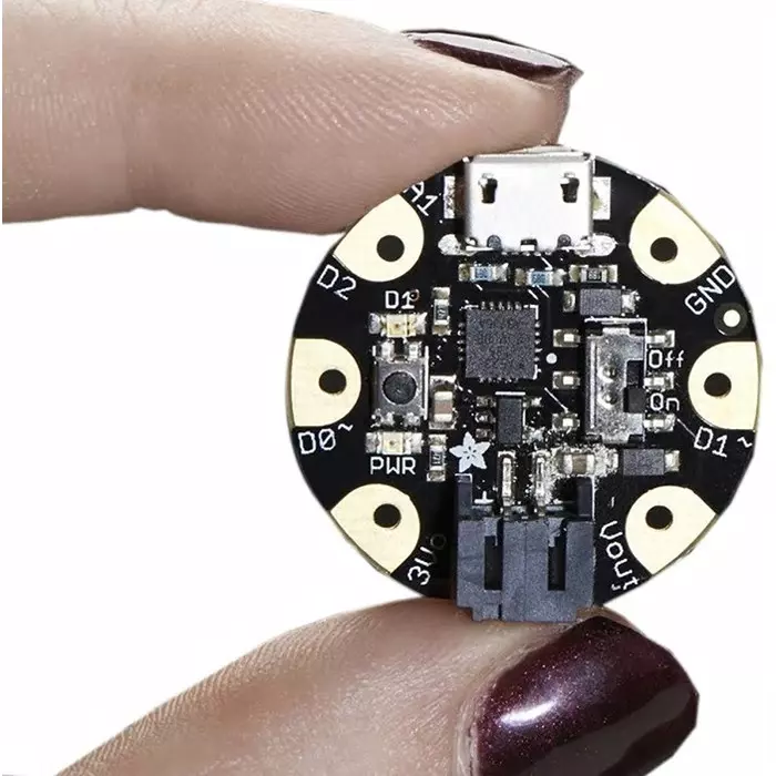 ADAFRUIT INDUSTRIES GEMMA V2 Wearable Development Board, 1222