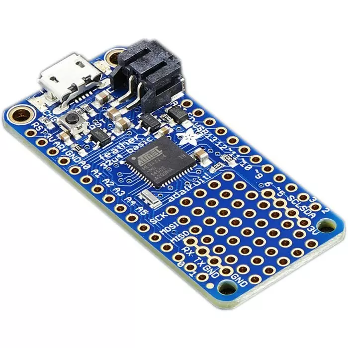 ADAFRUIT INDUSTRIES Feather 32u4 Basic Proto Development Board MCU, ATmega32u4, 2771