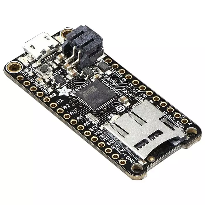 ADAFRUIT INDUSTRIES Feather 32u4 Adalogger MCU Development Board, 2795